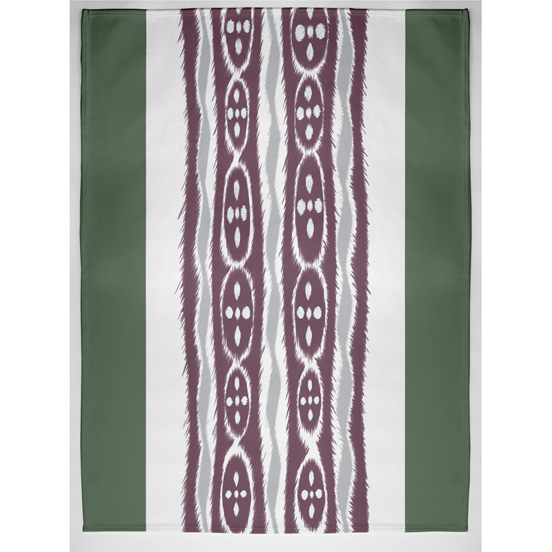 Eleonora Striped Blanket, Green