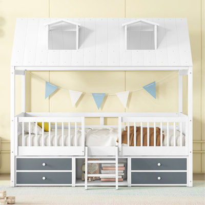Structure de lit simple en bois