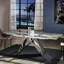 Bohannon Extendable Rectangular Glass Top Dining Table