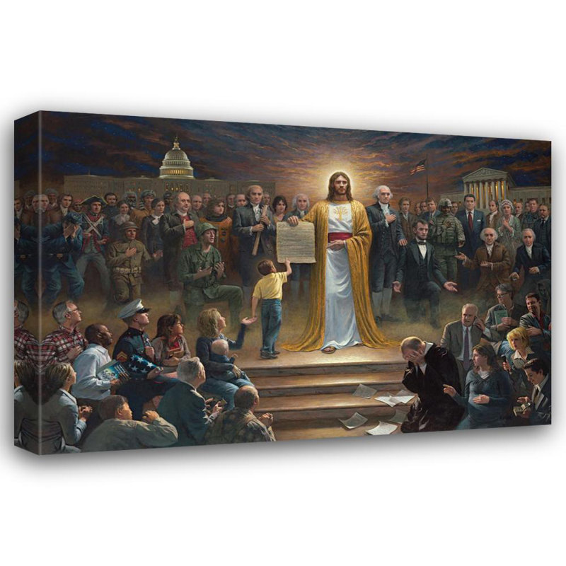 One Nation Under God, 16" H x 24" W