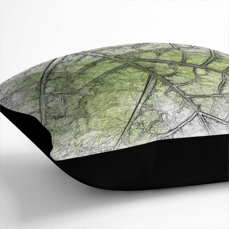 Square Throw Cushion, 55cm H x 55cm W x 20cm D, Black