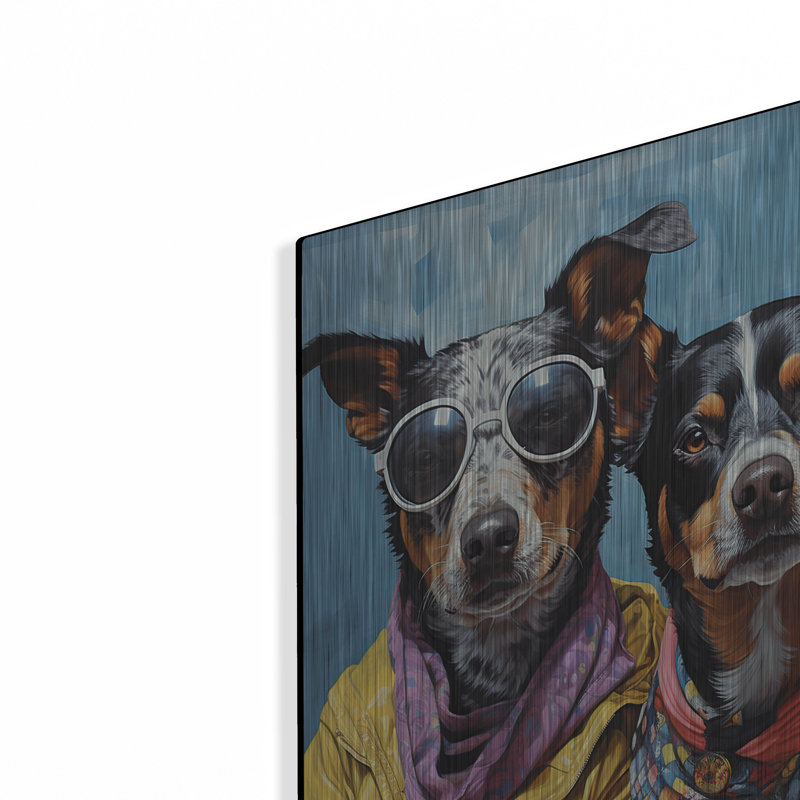 «Travel Companions» par Momart, art mural en métal, H 24 po x l 16 po