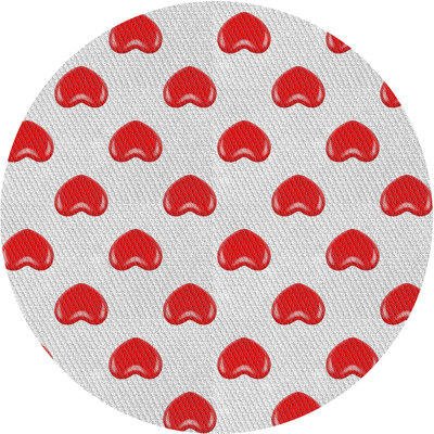 Tapis rouge/gris à motifs Mattalyn