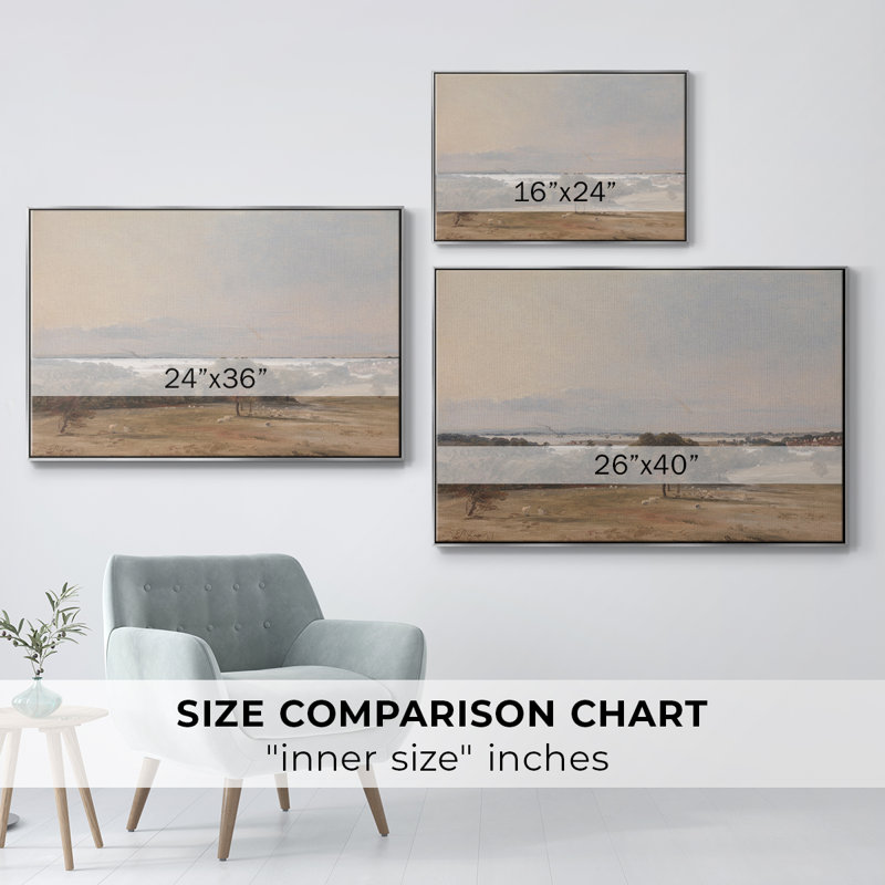 «Vintage Landscape -CDXCI» sur toile, H 27 po x l 41 po