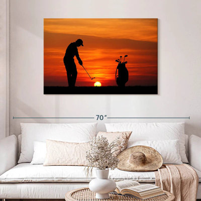 Golf de Senne au coucher du soleil