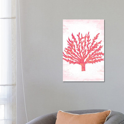 Coral Blush II by Louise Allen - Wrapped Canvas Painting