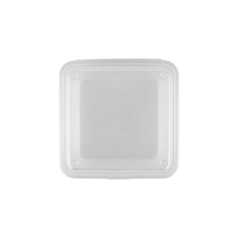 GET EC-10-1-CL Single Entree Take-Out Food Container, 9"x 9", (Set of 12), Clear