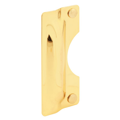 Couvercle de protection de loquet - Protection contre l'entrée forcée, facile à installer sur les portes battantes - Laiton (paquet simple)