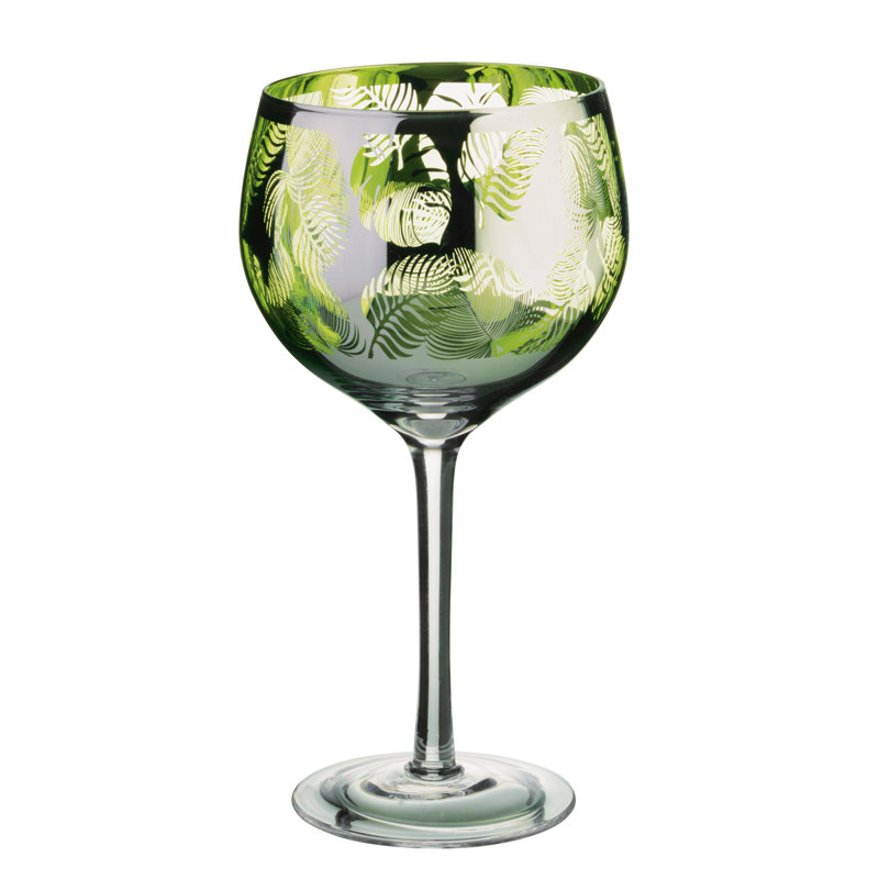 Tropical Leaves Gin Glasses