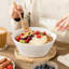 3-Piece 1620ml Sesame Glaze Stoneware Pasta Bowl Set-509946222
