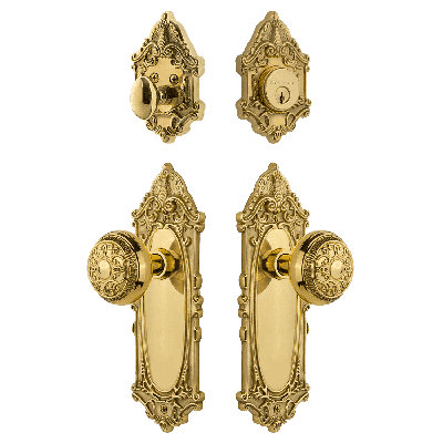 Nostalgic Warehouse Victorian Entry Set with Egg & Dart Knob