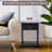 Mutchler Small End Table with Storage Shelf and Drawer, Solid Wood End Table for Bedrooms, Living Room End Table, End Table with Storage, Side Table with Drawers-1772812649