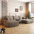 Cloud Sectional Sofa With 1 Ottoman, Modern Minimalist Upholstered Couches, Comfort U Shaped Sofa For Living Room, Deep Seat Corner Couch-106958768-106958766-106958764