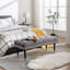Repose-pieds capitonné en velours avec repose-pieds-69920347