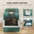 No Track Cat Litter Boxes & Litter Box Enclosures, ABS Compact Teal Home
