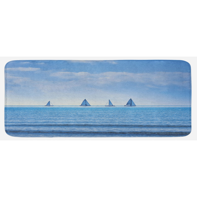 Tapis de cuisine nautique