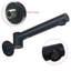 KYLINS Matte Black Swivel Wall Basin Tap Set Round Mono Bathtub Sink Vanity Mixer Tap Faucet Spout Filler