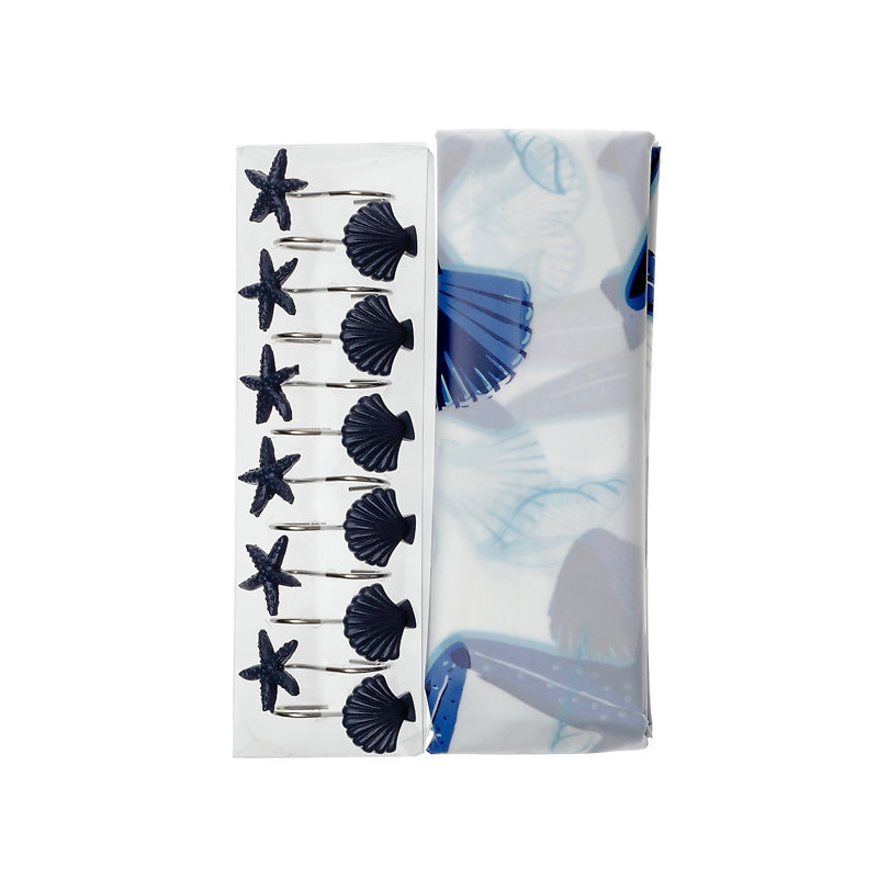 Abstract Shower Curtain with Hooks Included