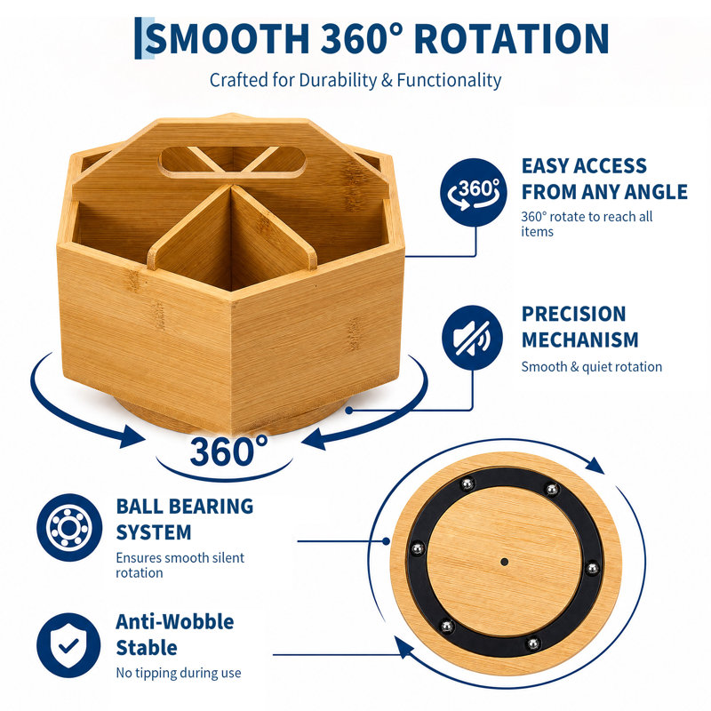 Bamboo Desk Organiser