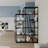Aires Freestanding Bookcase 5-Tier Display Shelf with Metal Frame-42591400
