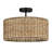 Autym Rattan Semi Flush Mount