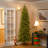 9' Feel Real® Downswept Douglas® Fir Pencil Slim Hinged Tree with 500 Clear Lights UL-1090 Tips-1807687408
