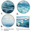 Teal Ocean Infinity - Landscapes Canvas Wall Art-1883409956-1883409957