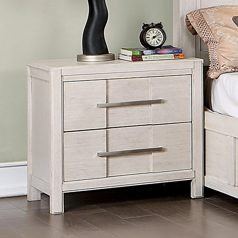 Table de chevet, blanc, Blanc