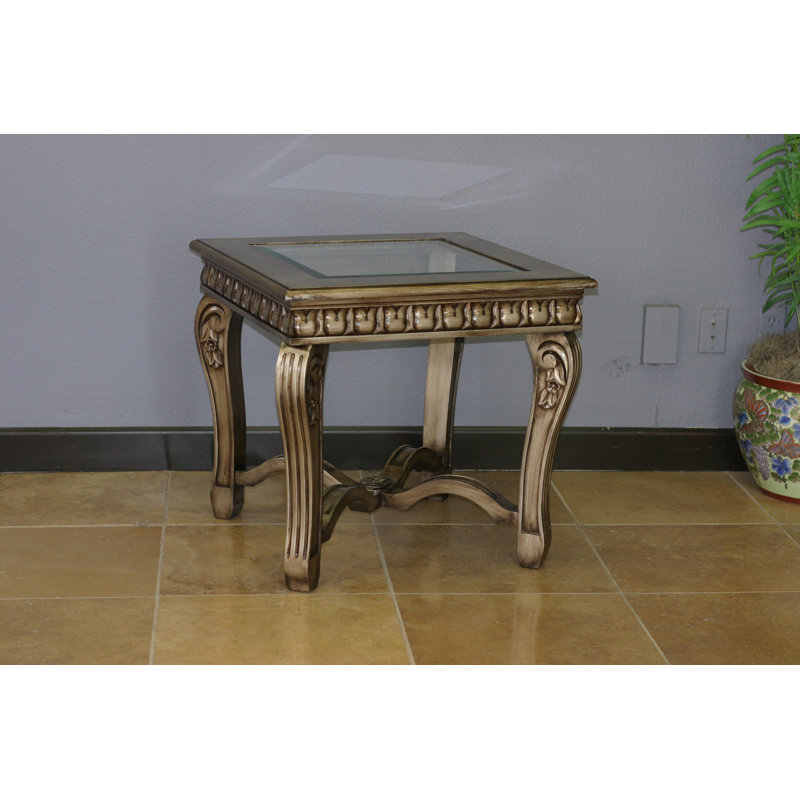 Table de bout en verre Deniece
