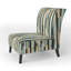 Fauteuil de chambre Serene Green Stripes