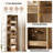 5-tier Narrow Bookcase, 70.9" Tall Farmhouse Bookshelf With Open Storage Rack-520233629