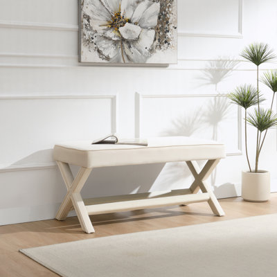 Tabouret avec pieds en X élégants