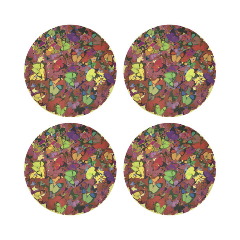 Mariposa Pebble 16" Vinyl Placemat, Orange