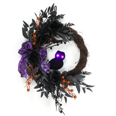 Altrina Faux Lighted 13.78'' Wreath