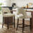  Bisto Faux Leather Upholstered Counter Height Bar Stool With Solid Wood Legs Set of 6-850962803-850962792