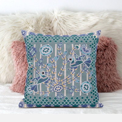 Broadcloth Paisley Zippered Pillow