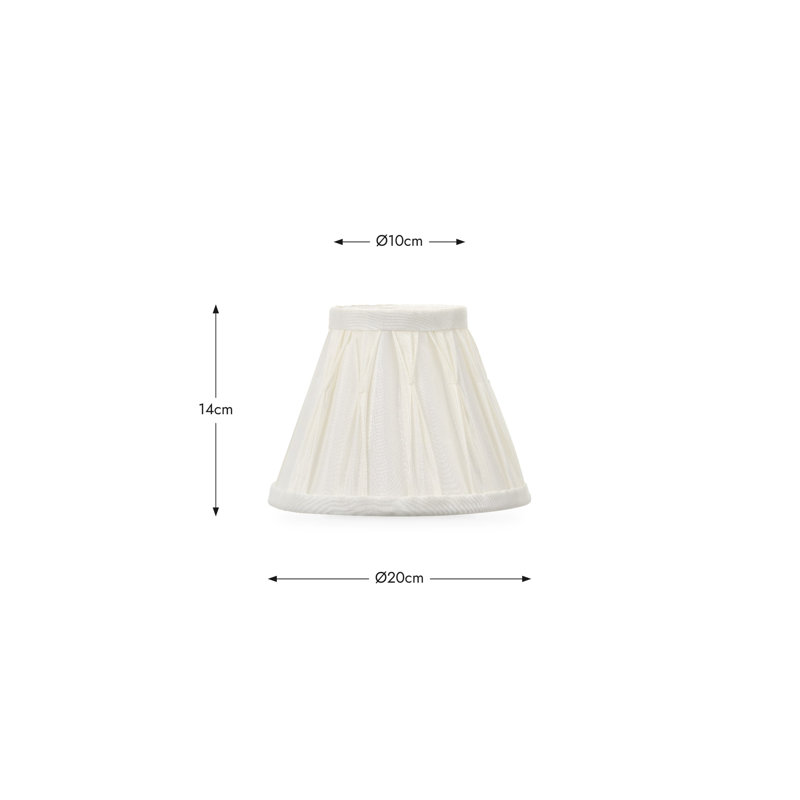Ervin Empire Lamp Shade, 15"H x 20"W x 20"D, Cream