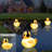 Floating Solar Pool Lights, 16 Inch Waterproof Pool Lights That Float, Light Up LED Pool Accessories, Glow Duck Pool Light, Inflatable Solar Powered Floating Light For Pools,Pond,Hot Tub,Party-2Pcs