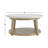 Vida White Marble Top Round Coffee Table
