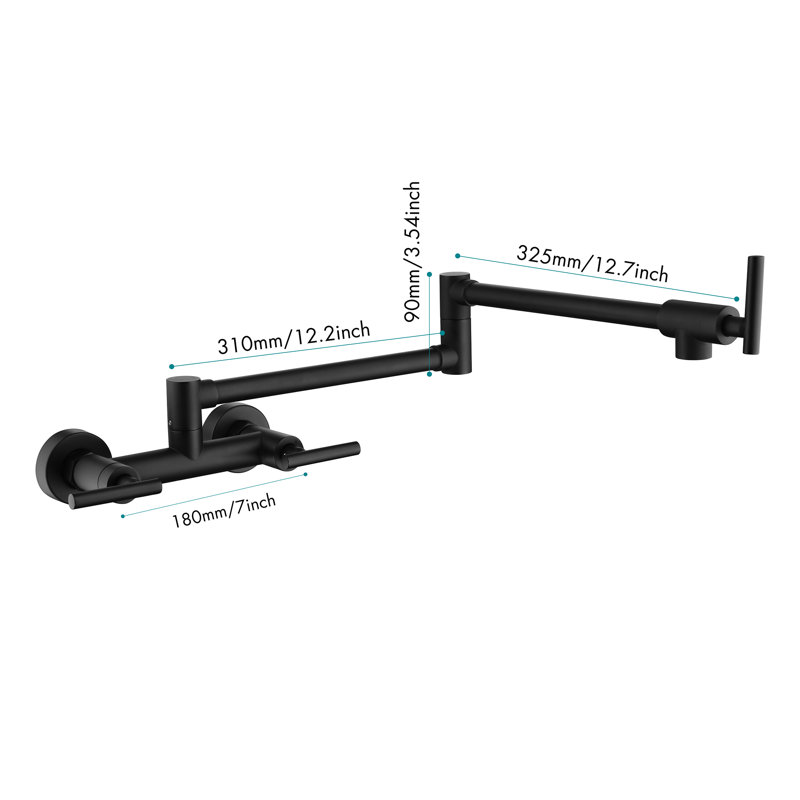 Robinet remplisseur pliant avec accessoires