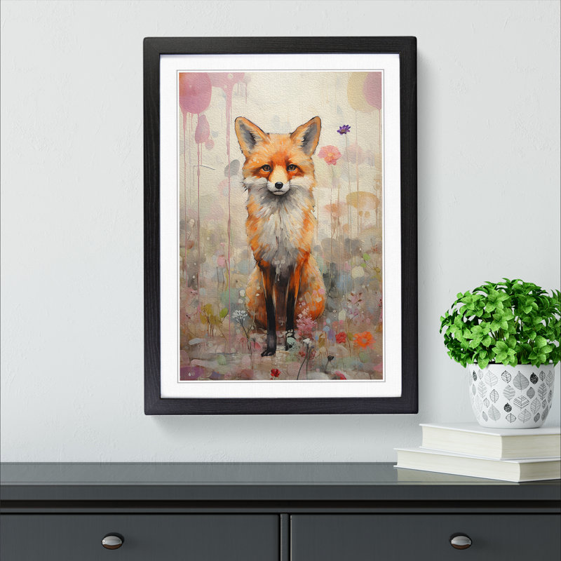 Single Picture Frame Print on Wood, Black Framed, 46cm H x 34cm W