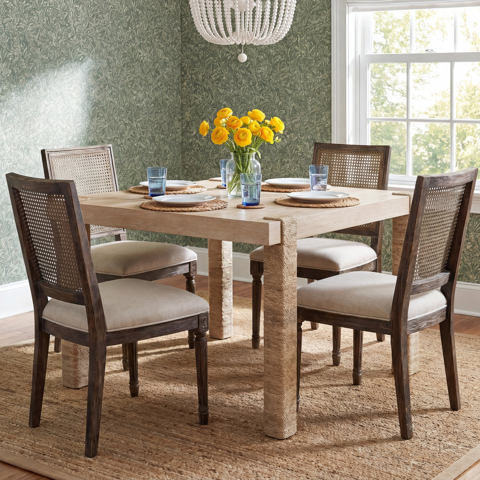 Monarch 44" Extendable Oak Dining Table