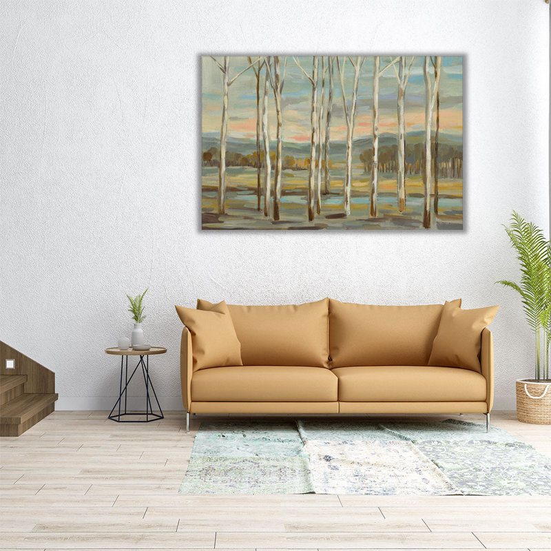 «Silver Forest», reproduction d'art sur toile, H 20 po x l 30 po