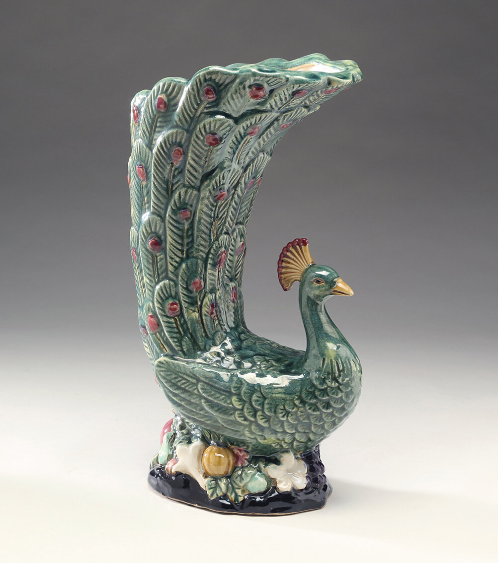 BaykaDecor Premium Peacock Statue - Home Decor - Unique Vogel Vase
