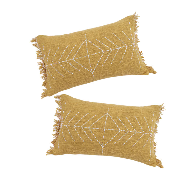 Cerryn Embroidered Cotton Pillow Cover