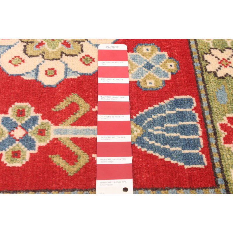 Tapis unique en laine noué à la main 6 pi 6 po x 8 pi 8 po nouvel âge Moodey