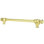 Carpe Diem Fist  8 inch center to center pull, 1/2 inch smooth bar in finish Polish Brass