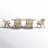 Granita 6 - Person Pedestal Dining Set