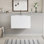Meuble-lavabo flottant 36 po avec lavabo, meuble-lavabo mural moderne 36 po avec lavabo en résine et tiroirs à fermeture en douceur