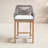 Marley Teak Outdoor Stool with Cushion-385771293